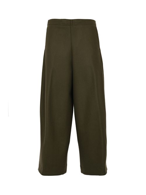 Pantalone Mia in misto lana e cashmere Oliva Nine in the morning | 9FW25 IM35CLEANOLIVA